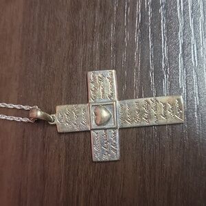 Cross with Lord's prayer